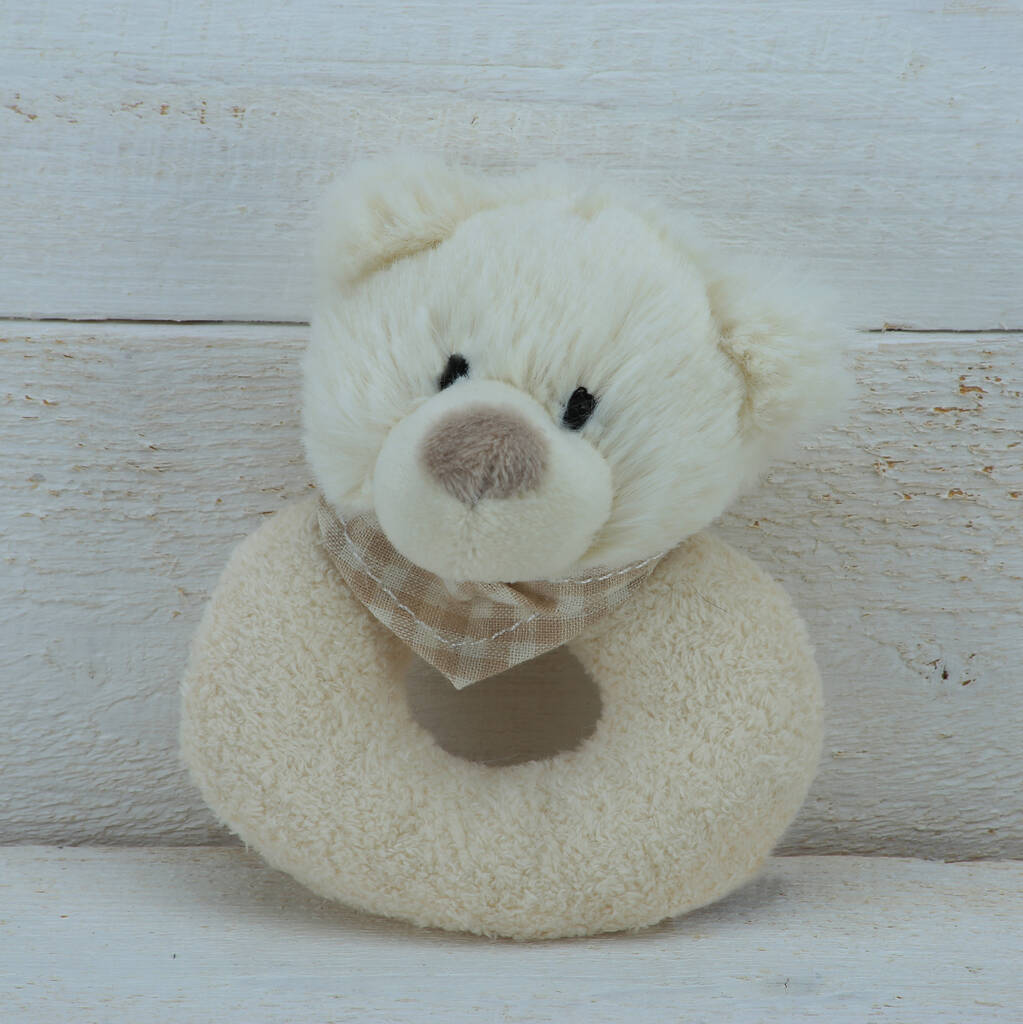 Bear Baby Rattle, From Birth, Gift Boxed, 1 of 6