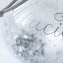 Hand Engraved Glass Christmas Bauble, thumbnail 9 of 10
