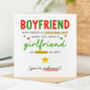 'Girlfriend As Amazing As Me' Christmas Card, thumbnail 1 of 2