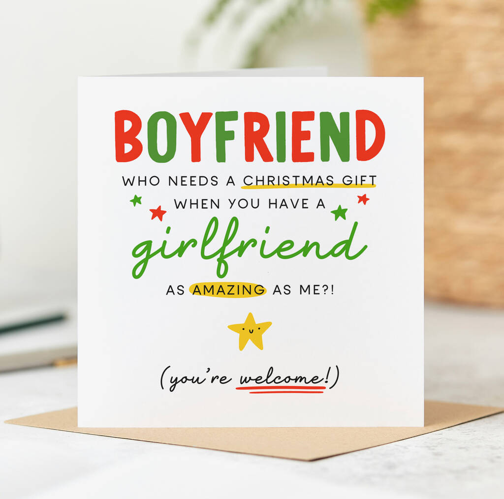 'Girlfriend As Amazing As Me' Christmas Card By Arrow Gift Co