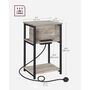 Slim Side Table With Built In Charging Station, thumbnail 2 of 9
