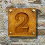 Corten Steel House Number Double Layer, thumbnail 1 of 10