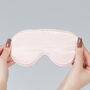 Silk Sleep Mask Eye Mask 100% Pure Soft Mulberry Silk Pink Luxury Travel Gift Blackout Hypoallergenic, thumbnail 5 of 5