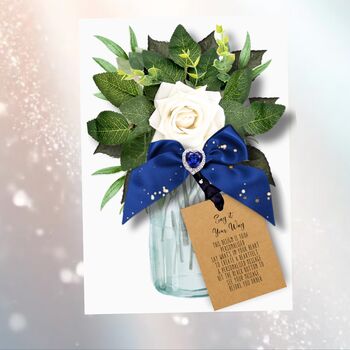 Personalised September Birthstone Keepsake Birthday Card, 5 of 10