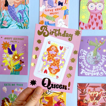 Birthday Queen Greeting Card, 2 of 3