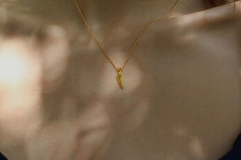 9ct Gold Raptor Tooth Necklace, 5 of 5