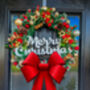 Christmas Wreath With Traditional Scent And Bow 20 Inch, thumbnail 6 of 7