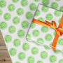 Limes Wrapping Paper, Sliced Half Fruit, thumbnail 2 of 3