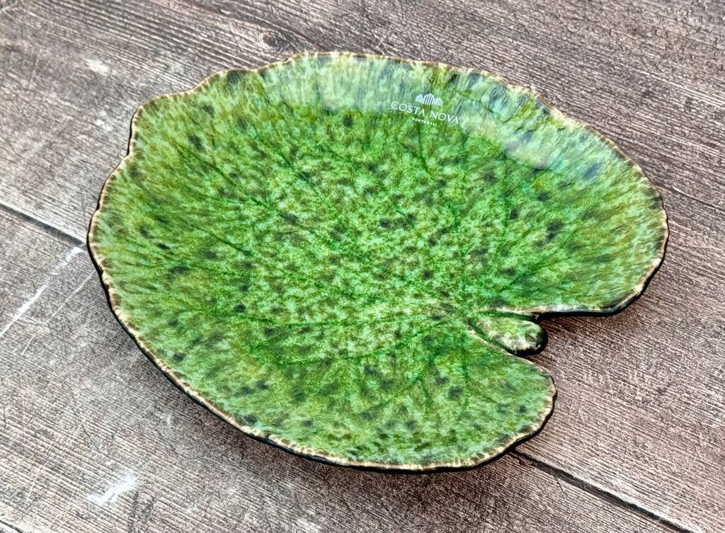 Green Alchemille Leaf Plate, 18cm, 1 of 4