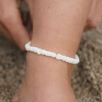 Madasari Beach Troca Shell Anklet, 6 of 6