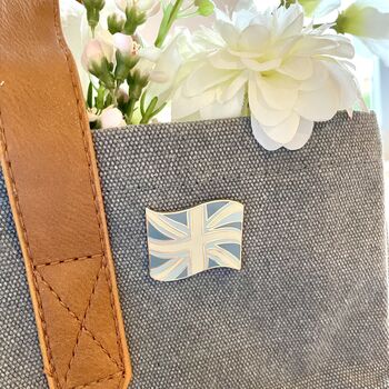 UK Flag Enamel Pin, Gift For Her, English Flag Patriotic Pin, 2 of 12