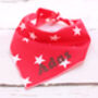 Personalised Red Star Celebration Dog Bandana, thumbnail 1 of 2