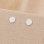 3mm Sterling Silver Disc Stud Earrings, thumbnail 1 of 6
