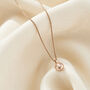 9ct Gold Molten Orb Birthstone Necklace, thumbnail 4 of 8