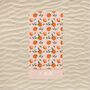 Oranges Personalised Beach Towel, thumbnail 2 of 2