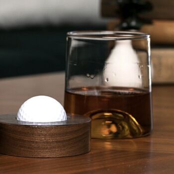 Glass With Golf Ball Coaster, 3 of 6