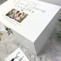 Personalised Luxury White Wedding Photo Keepsake Memory Box, thumbnail 3 of 8