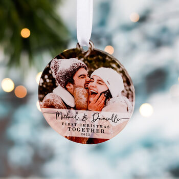 Our First Christmas Together Couples Tree Decoration, 10 of 11