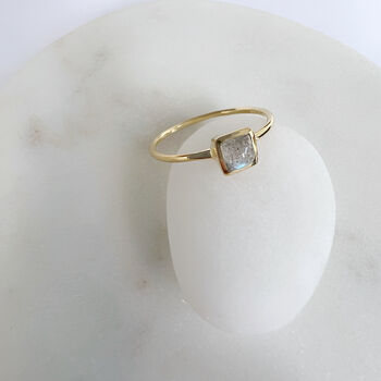 Square Labradorite Ring, 3 of 6