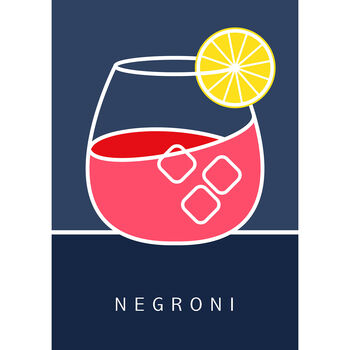 Negroni Cocktail Drink Art, 2 of 4