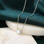 Cosmic Opal Dainty Coin Pendant Necklace, thumbnail 6 of 12