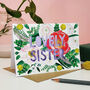Paper Cut Card For Sister, thumbnail 1 of 2