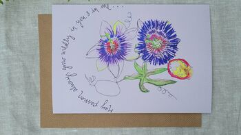 'Grow Passion' Blank Greeting Card, 2 of 2