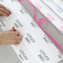 Personalised New Born, Littlest Surname Wrapping Paper, thumbnail 1 of 4