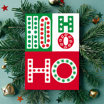 Ho Ho Ho Christmas Card, 4 of 6