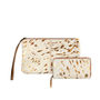 Cream And Gold Bridal Pony Hair Clutch And Purse Set, thumbnail 2 of 9