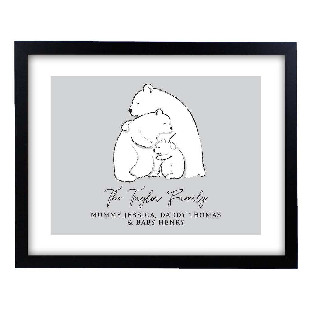 personalised polar bear teddy