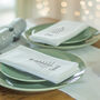 Personalised Embroidered Christmas Trees Napkins, thumbnail 3 of 6