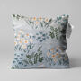 Blue Decorative Cushion Cover With Daisy Design, thumbnail 1 of 7