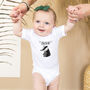 Personalised Badger Baby Bodysuit Vest, thumbnail 2 of 3