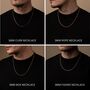 Engraved Bar Pendant Chain Necklace For Men And Women, Name Jewelry, thumbnail 11 of 11