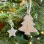 Wooden Tree And Star Pack Of 12, thumbnail 1 of 3