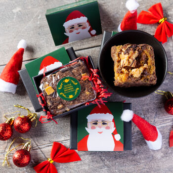 'Santa' Gluten Free Mini Salted Caramel Brownie, 2 of 3