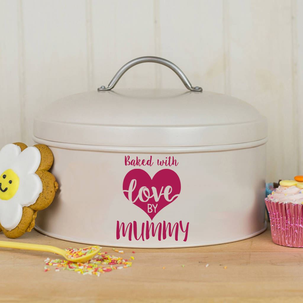 Personalised 'Made With Love' Cake Tin, 1 of 6