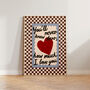 How Much I Love You Checkered Nursery Print, thumbnail 4 of 12