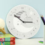 Personalised Moon Wooden Nursery Clock, thumbnail 2 of 3