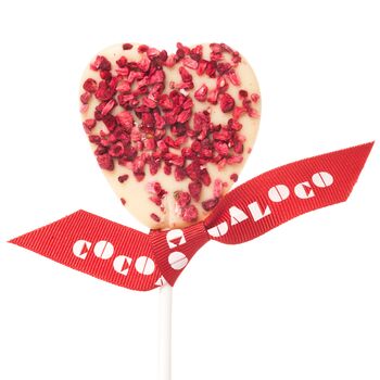 White Chocolate And Raspberry Heart Lolly, 4 of 5