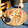 Personalised 'Est.' Pizza Serving Board And Cutter Set, thumbnail 1 of 9