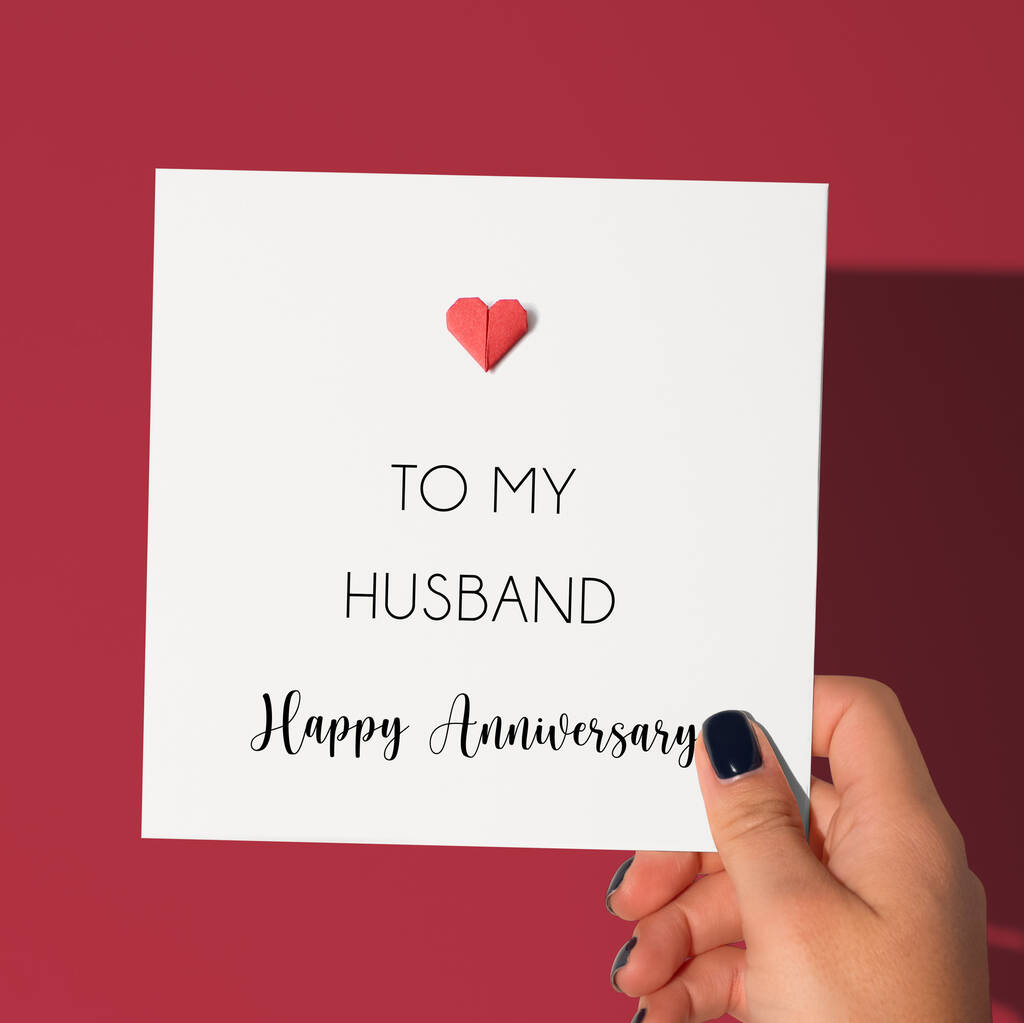 Wedding Anniversary Card For Husband Or Wife, 1 of 5