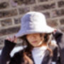 Seal Grey Fluffy Bucket Hat, thumbnail 4 of 5