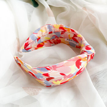 Pastel Floral Knot Headband, 5 of 6