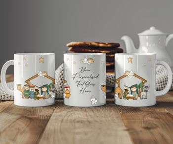 Personalised Whimsical Nativity Gift Mug, 2 of 2