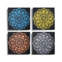 Set Of Four Mandala Brocade Detail 30x30cm, thumbnail 1 of 3