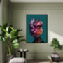 Queen Elizabeth Abstract Floral Portriat Art Print, thumbnail 2 of 8