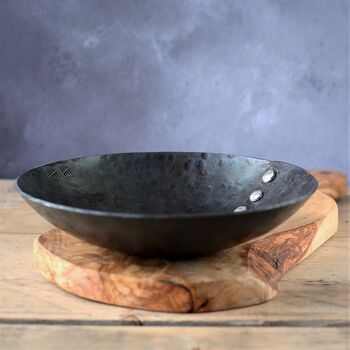 Hammered Bowl With Aluminium Buttons, 10th Anniversary, 4 of 8