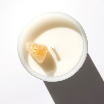 November Birthstone Citrine Crystal Candle, 2 of 6